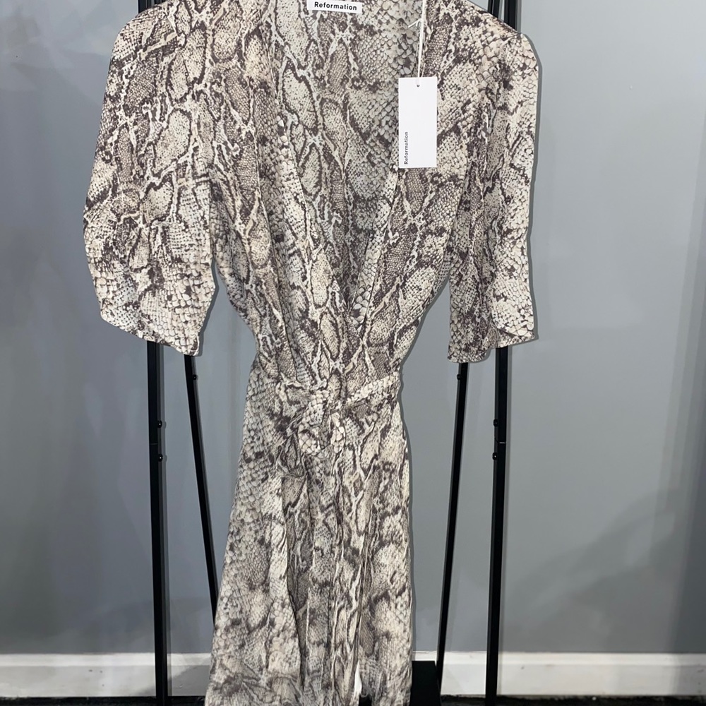 Reformation Snake Skin Dress